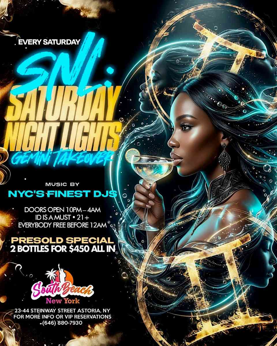 Saturday Night Lights at South Beach Astoria – Gemini Takeover – July 11