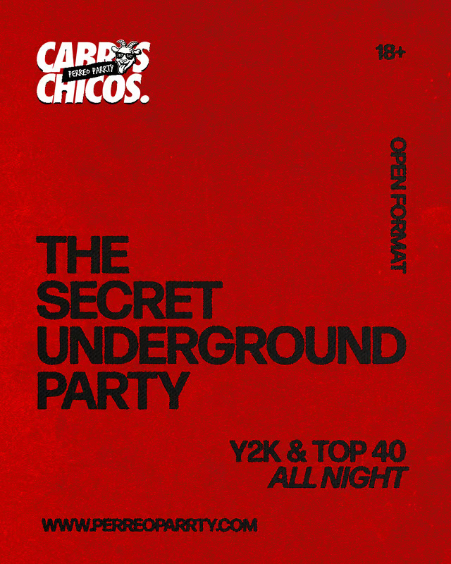 Buy tickets for Cabros Chicos - Underground Y2K & Top 40 Parrty (18+) Cabros Chicos - Underground Y2K & Top 40 Parrty (18+)