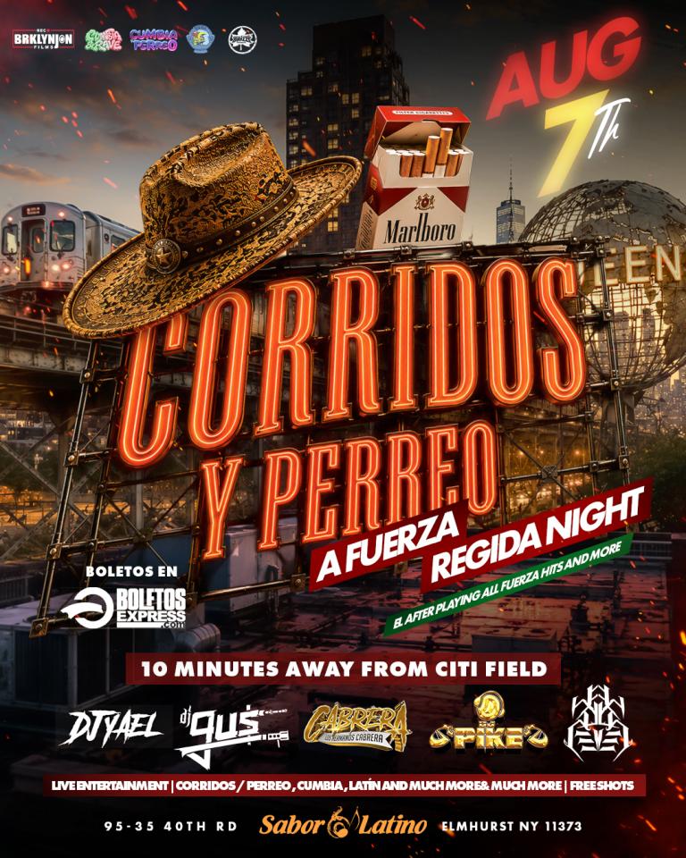 Corridos y Perreo Fuerza Regida Night