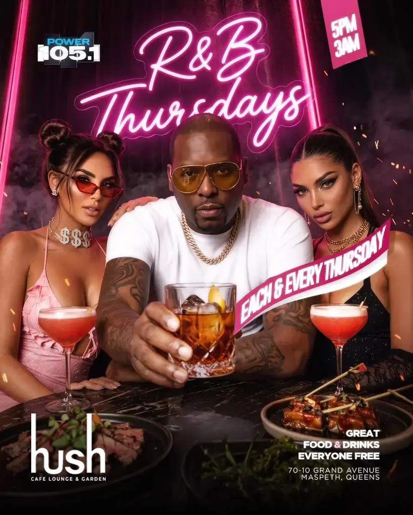 R&B Thursdays at Hush Lounge Garden Queens