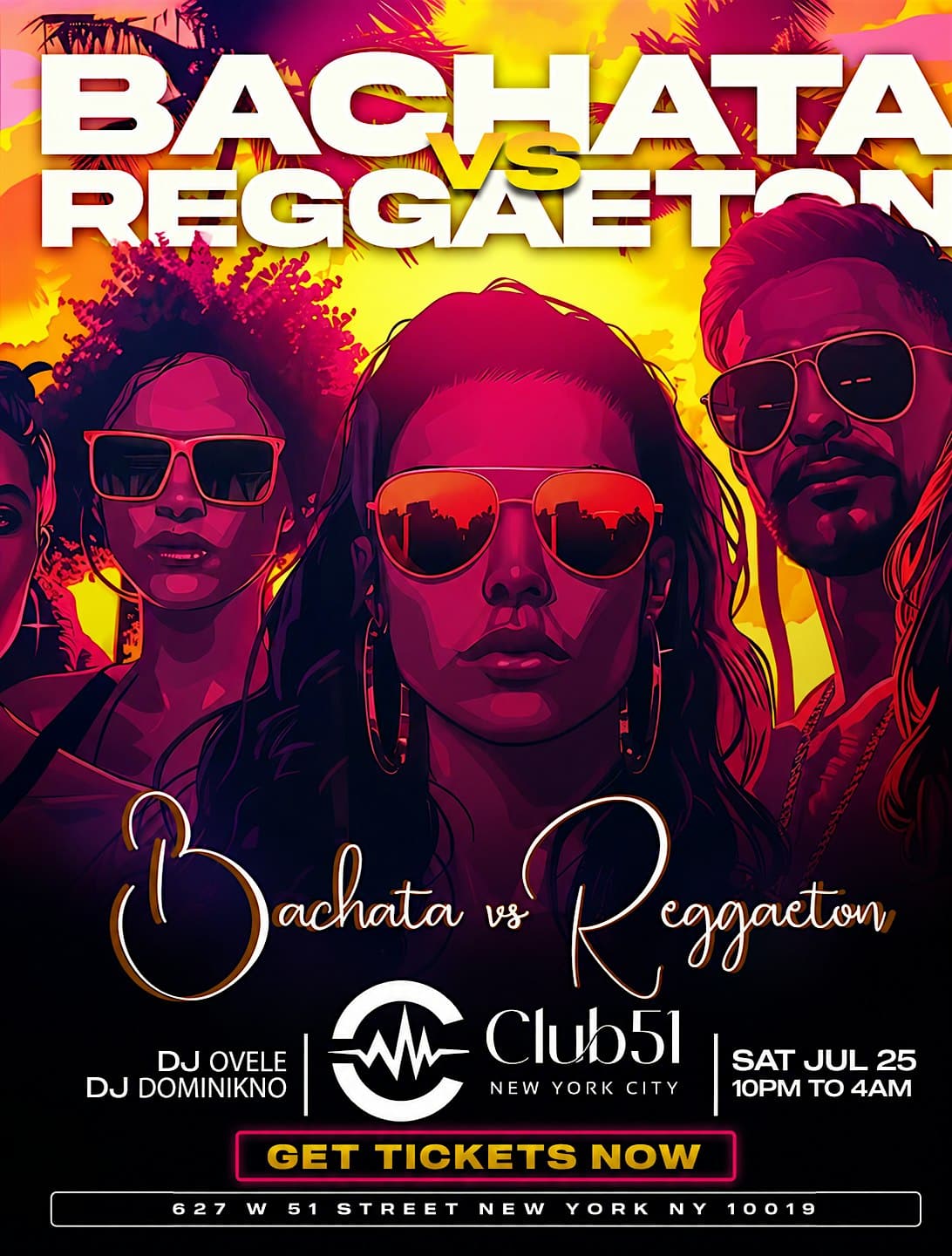 Buy tickets for Bachata vs Reggaeton Party NYC at Club 51 | Latin Night Saturday | 18+ Bachata vs Reggaeton Party NYC at Club 51 | Latin Night Saturday | 18+