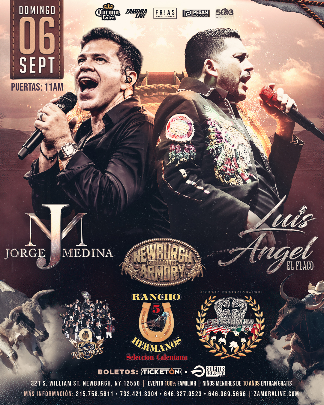JORGE MEDINA • LUIS ÁNGEL “EL FLACO” EN NEWBURGH ARMORY