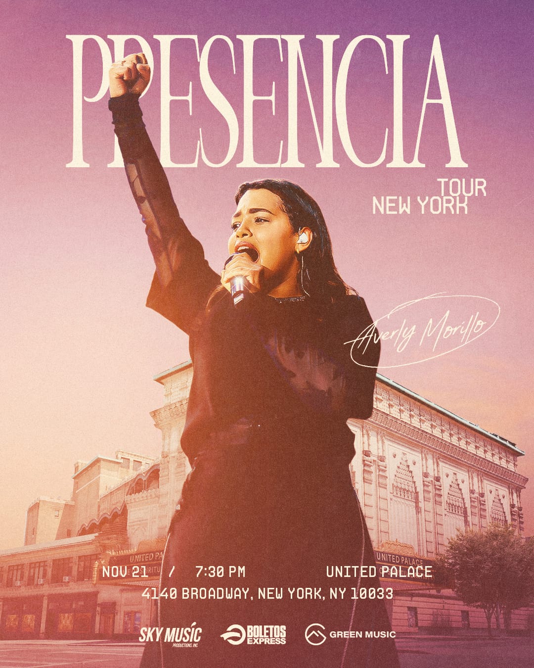 Buy tickets for AVERLY MORILLO AVERLY MORILLO