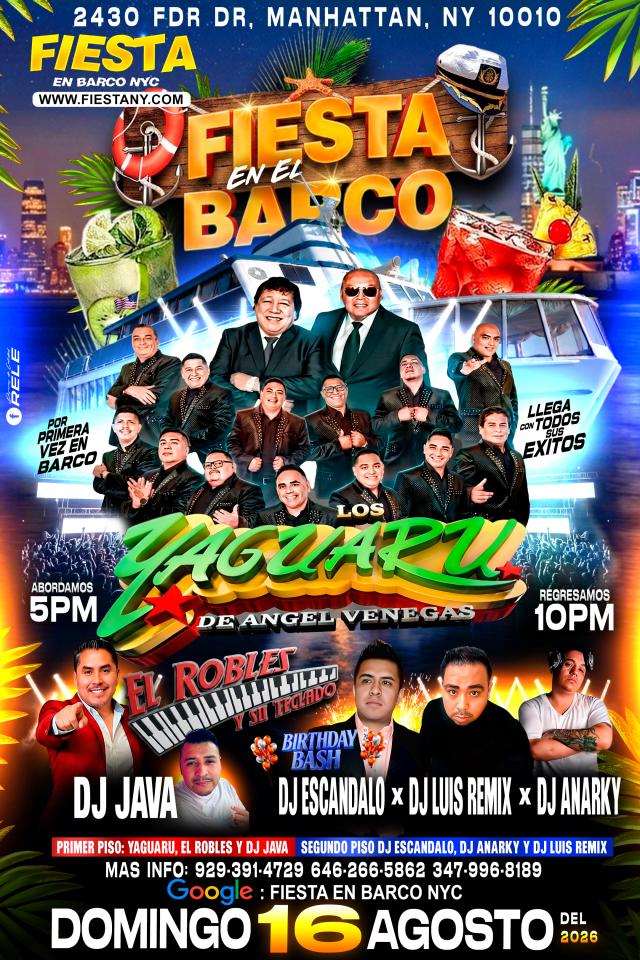 Buy tickets for Grupo Yaguaru En Barco + Domingo 16 Agosto Grupo Yaguaru En Barco + Domingo 16 Agosto