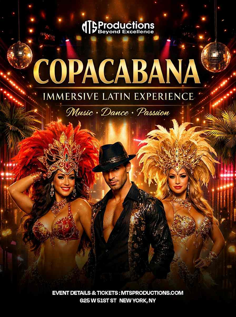 Saturday Night Latin Party in Manhattan NYC | Copacabana Nightclub | Aug 15
