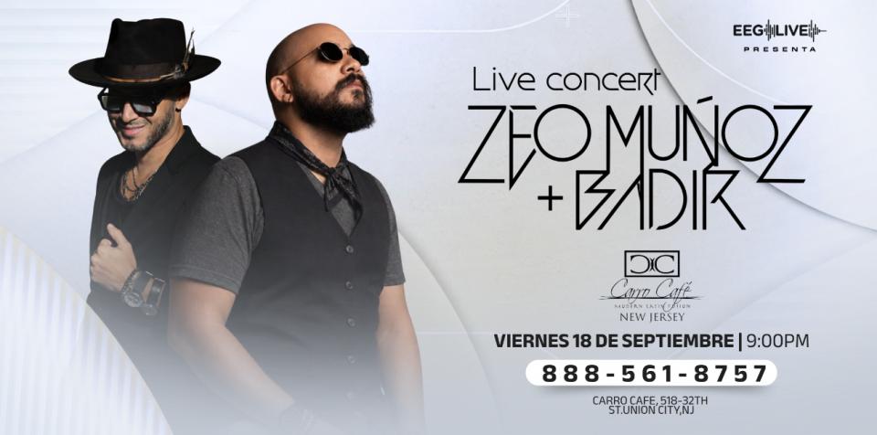 Buy tickets for Zeo Munoz & Badir en Concierto Zeo Munoz & Badir en Concierto