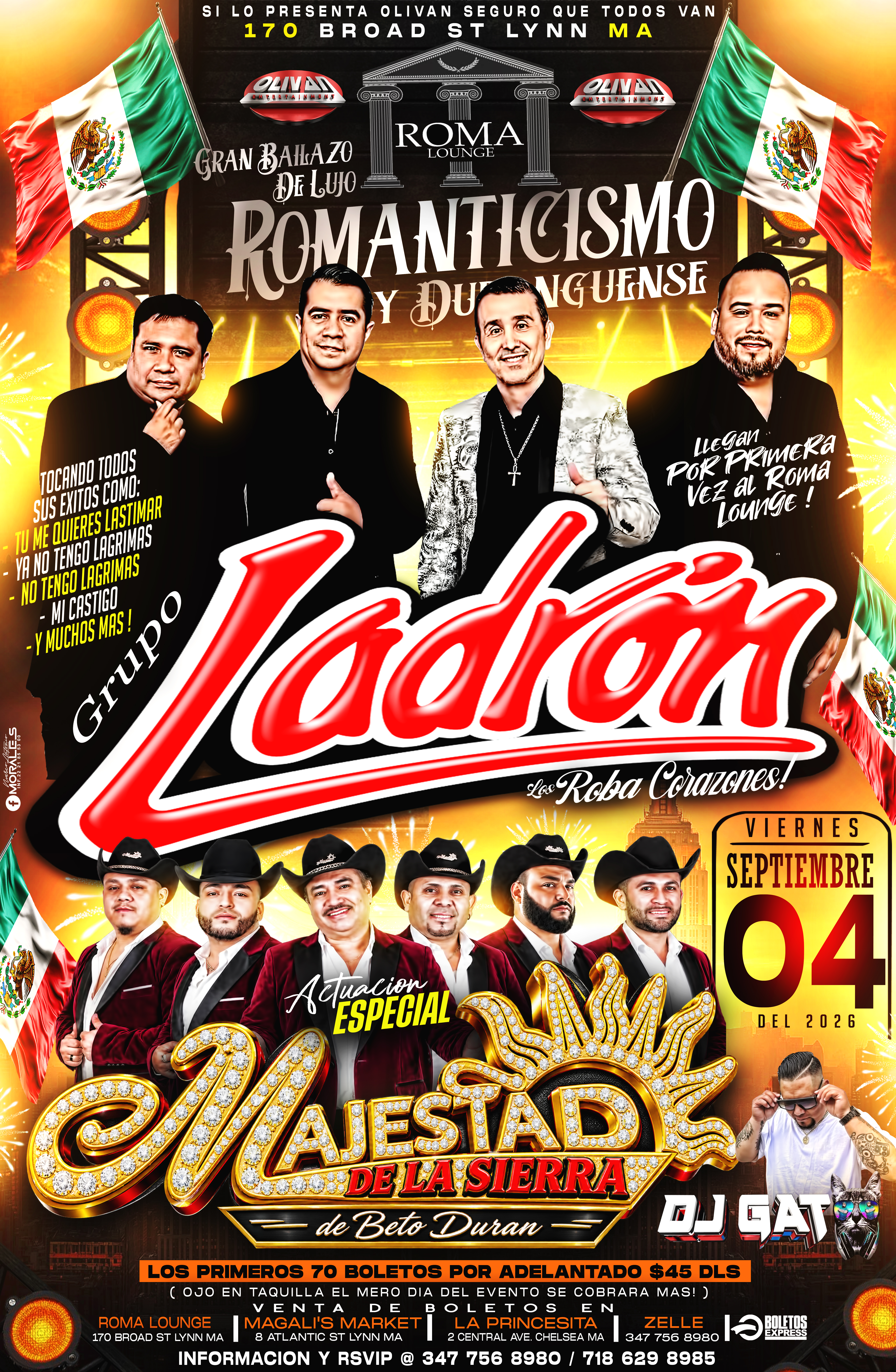 Buy tickets for Grupo Ladron, Majestad De La Sierra En Lynn MA Grupo Ladron, Majestad De La Sierra En Lynn MA