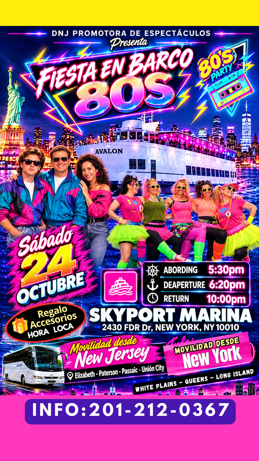 FIESTA EN BARCO - OCHENTERO 80º