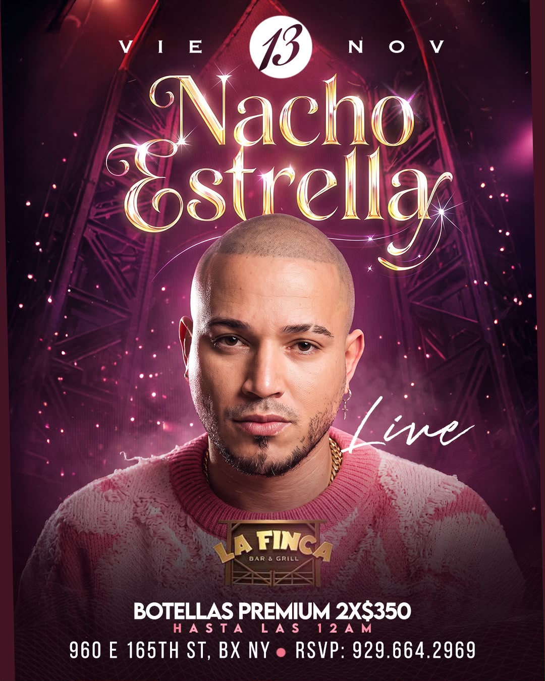 Buy tickets for NACHO ESTRELLA LIVE NACHO ESTRELLA LIVE