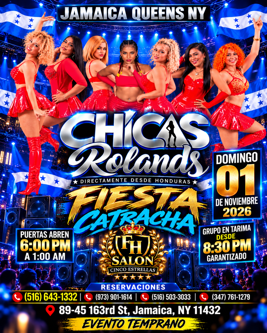 Buy tickets for Chicas Rolands / Dom 1 Nov / Fiesta Catracha / Jamaica, Queens NY Chicas Rolands / Dom 1 Nov / Fiesta Catracha / Jamaica, Queens NY