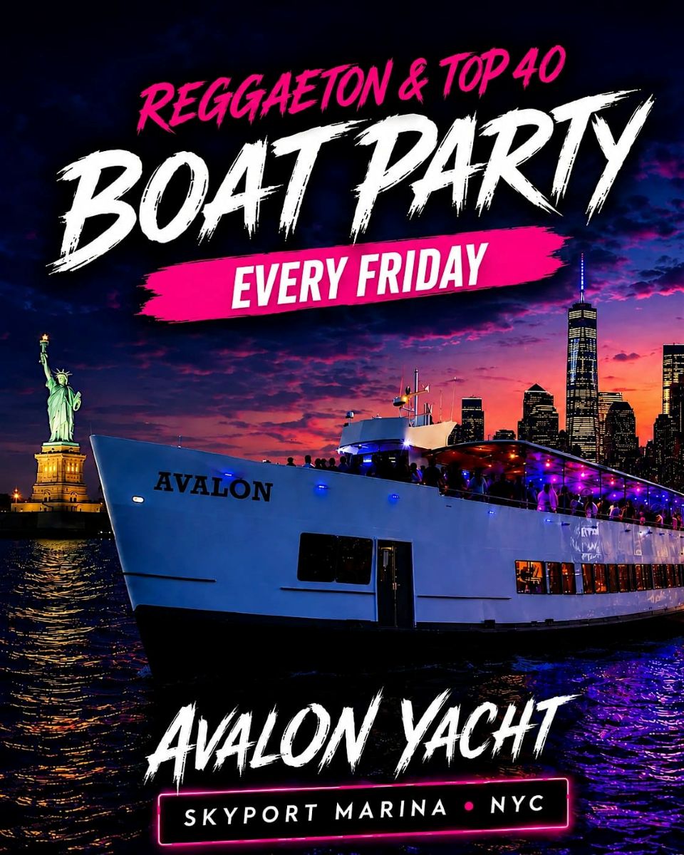 Reggaeton Boat Party NYC | Avalon Yacht at Skyport Marina – Oct 9