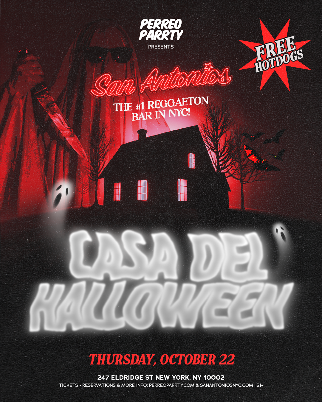 Buy tickets for Casa del Halloween - Reggaeton Party at San Antonios Cocktail Bar Casa del Halloween - Reggaeton Party at San Antonios Cocktail Bar