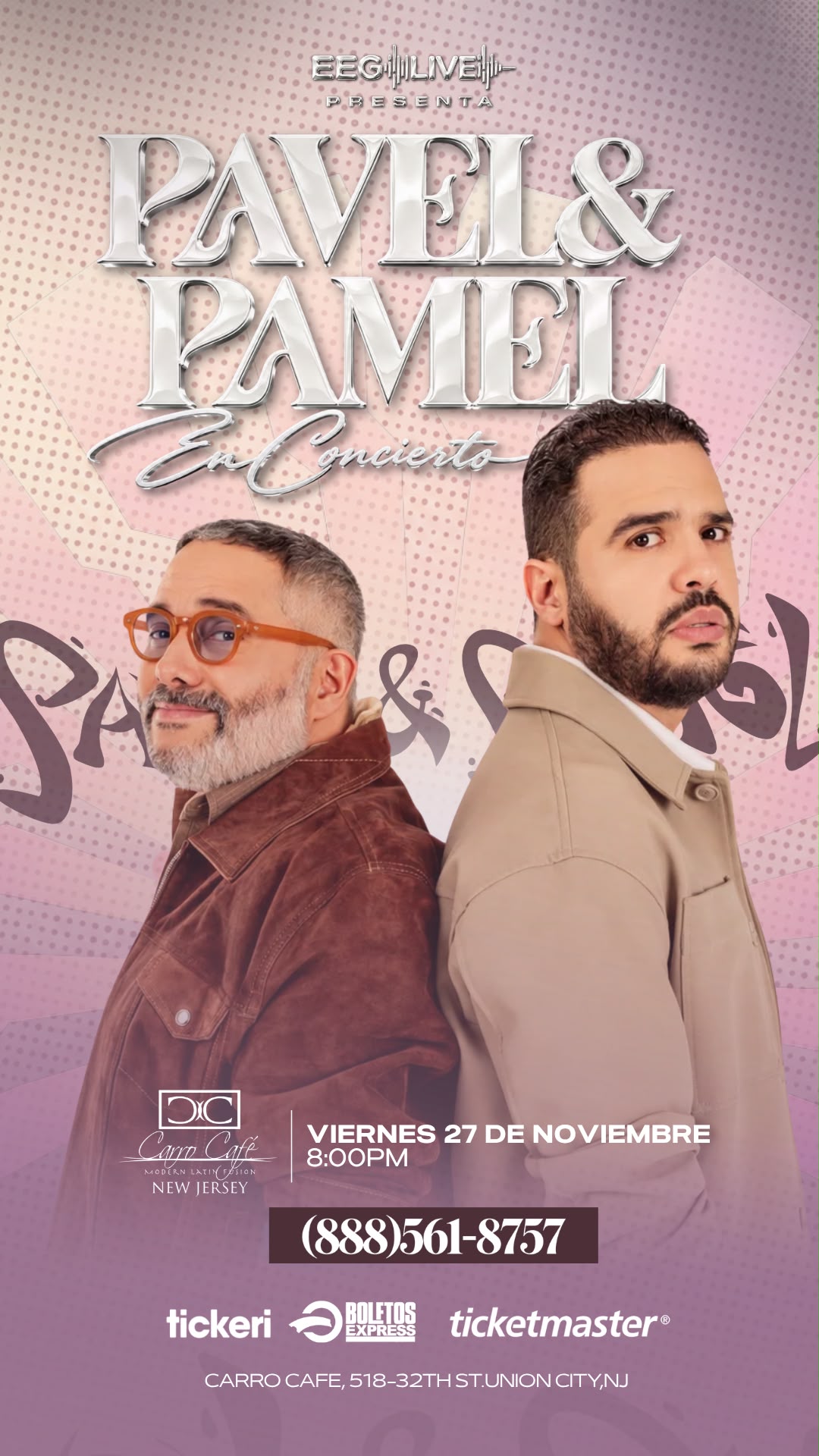 Buy tickets for PAVEL Y PAMEL - RESERVA DE MESA PAVEL Y PAMEL - RESERVA DE MESA