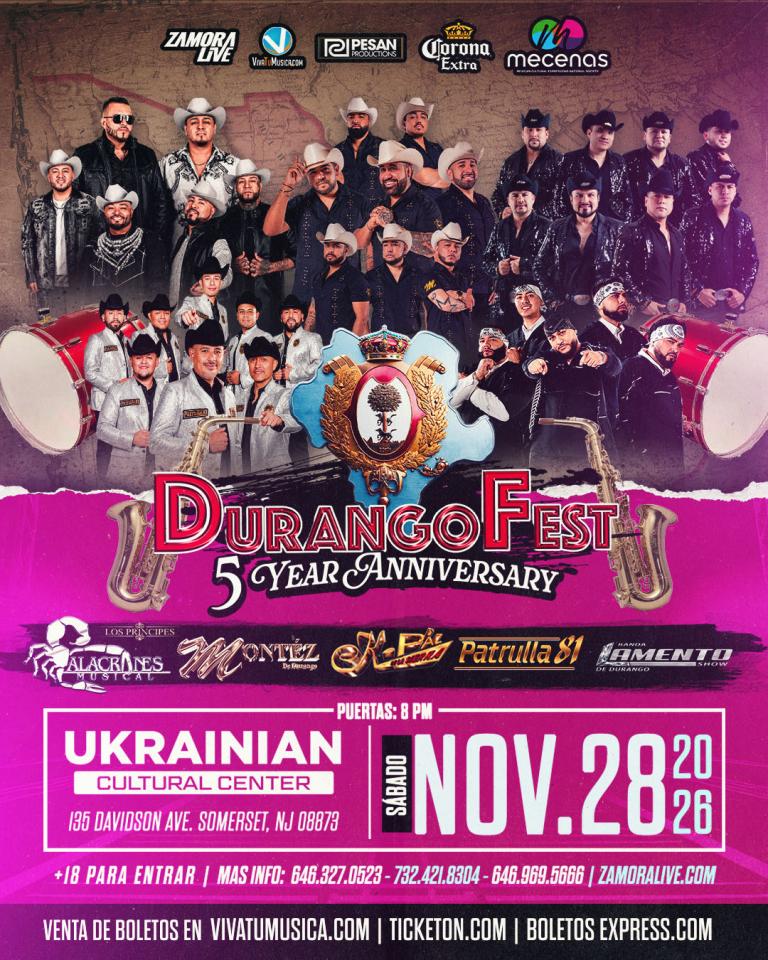 Buy tickets for DURANGOFEST EN SOMERSET, NJ DURANGOFEST EN SOMERSET, NJ